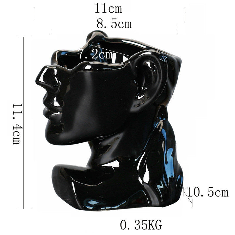 Body Art Ceramic Flower Pot Creative Plant Succulent Home Decoration - 𝓢𝓱𝓸𝓹𝓵𝓮𝓬𝔂