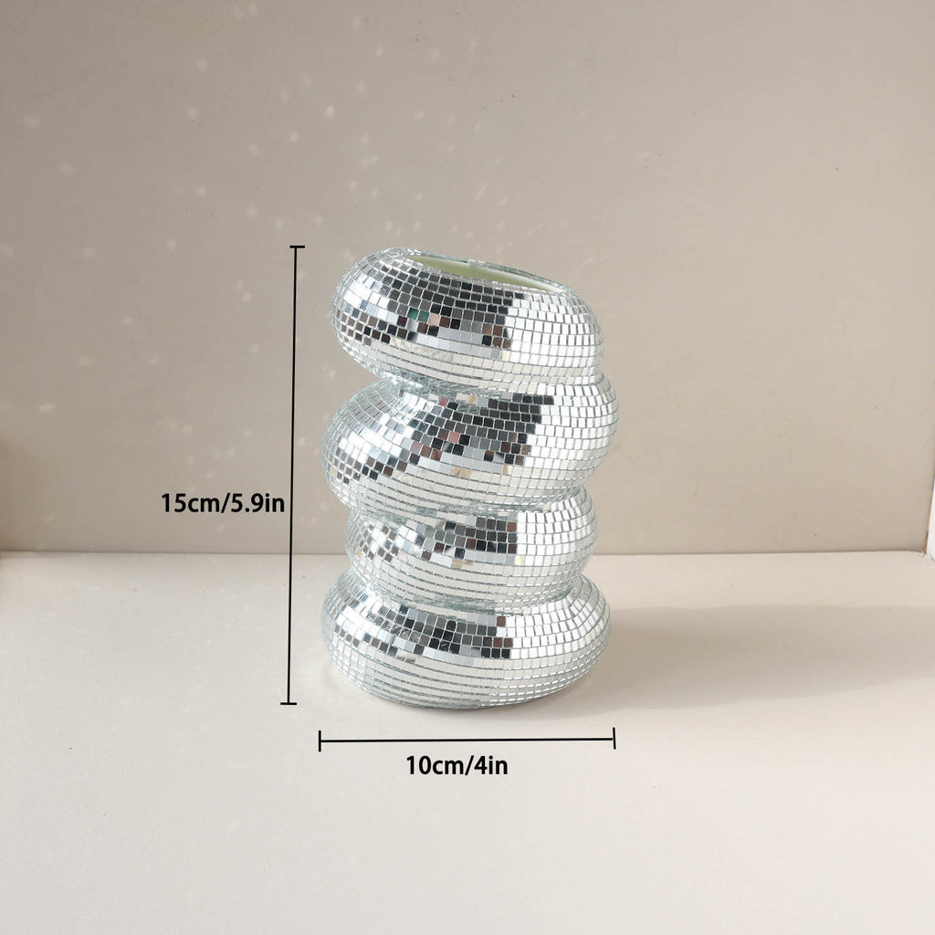 Disco Flower Pot Simple Unique Spiral Decoration - 𝓢𝓱𝓸𝓹𝓵𝓮𝓬𝔂