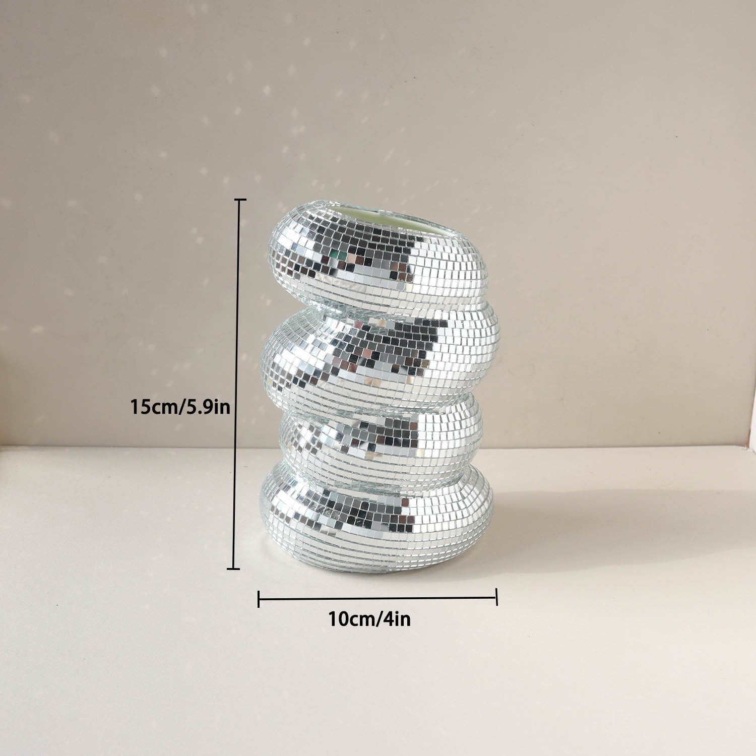 Disco Flower Pot Simple Unique Spiral Decoration - 𝓢𝓱𝓸𝓹𝓵𝓮𝓬𝔂