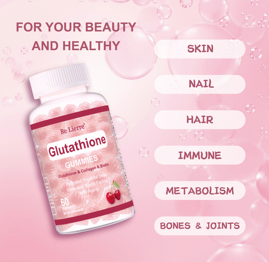 Glutathione Collagen Gummies  Cherry - 𝓢𝓱𝓸𝓹𝓵𝓮𝓬𝔂