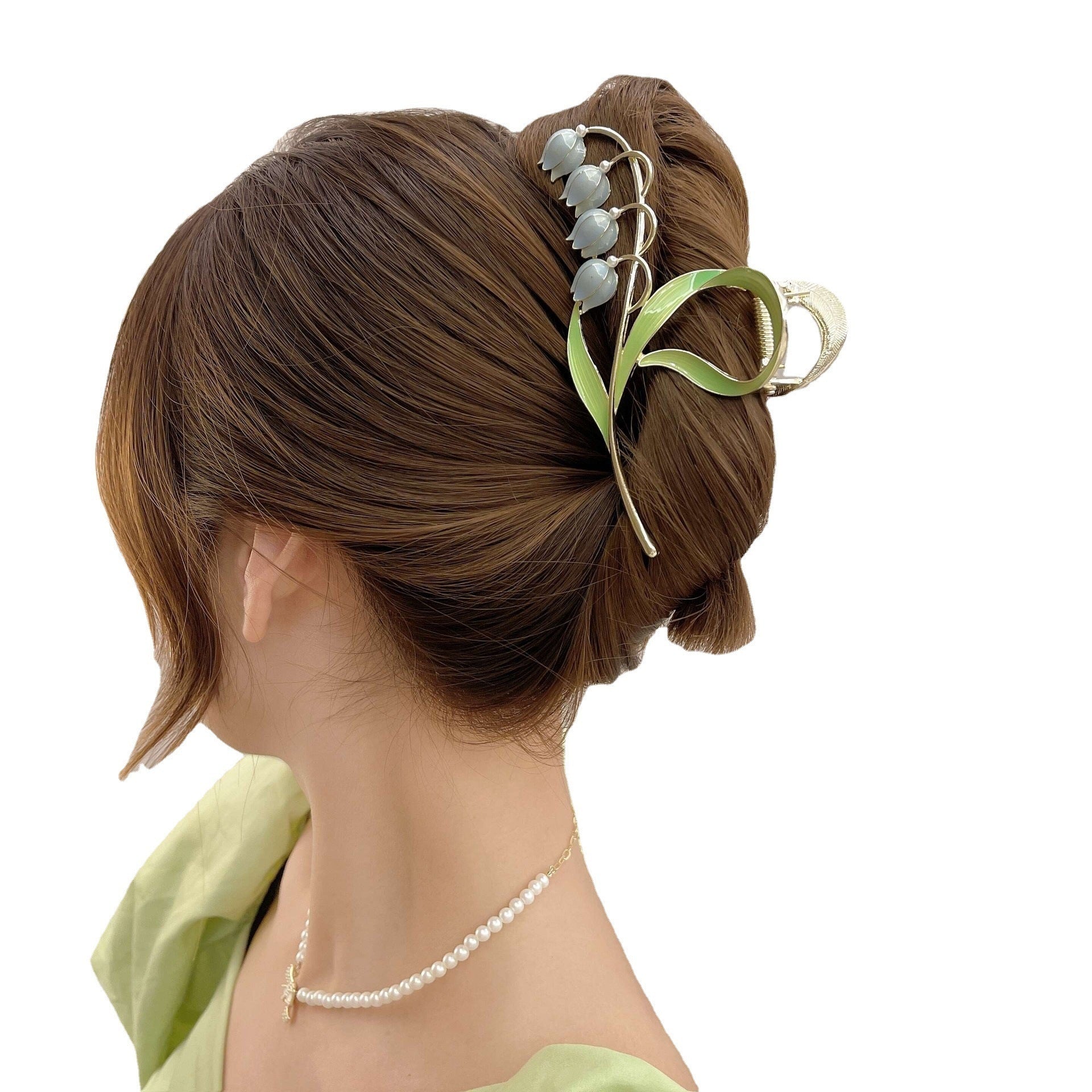 Lily Of The Orchid Simple Versatile Large Women's Zinc Alloy Hair Clip - 𝓢𝓱𝓸𝓹𝓵𝓮𝓬𝔂