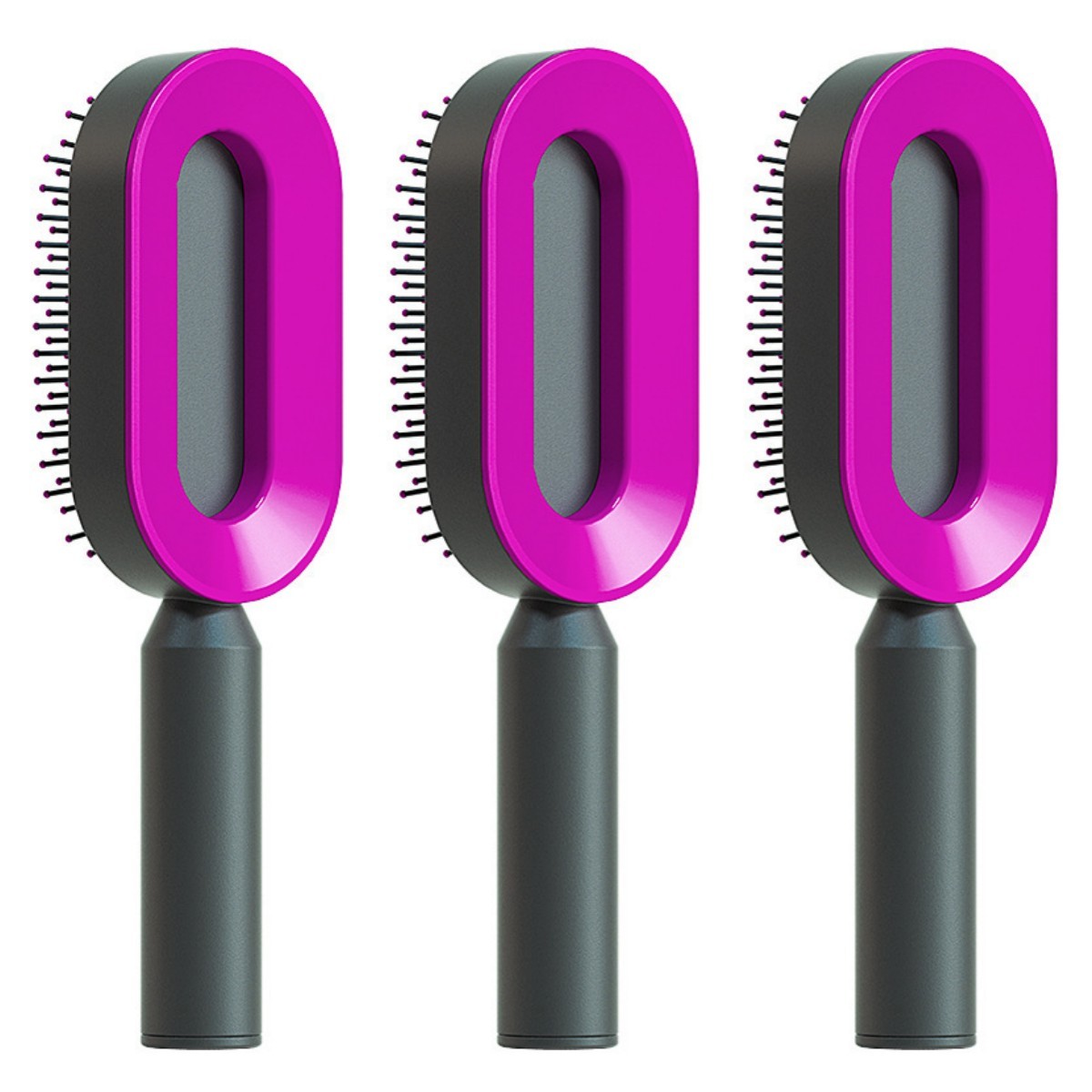 Self Cleaning Hair Brush For Women One-key Cleaning Hair Loss Airbag Massage Scalp Comb Anti-Static Hairbrush - 𝓢𝓱𝓸𝓹𝓵𝓮𝓬𝔂