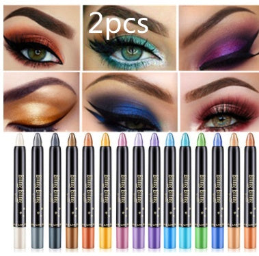Pearlescent Silkworm Eyeshadow Pen Lasting Waterproof And Not Blooming Shiny Pearlescent Gel Pen 15 Color Eye Shadow Pen - 𝓢𝓱𝓸𝓹𝓵𝓮𝓬𝔂