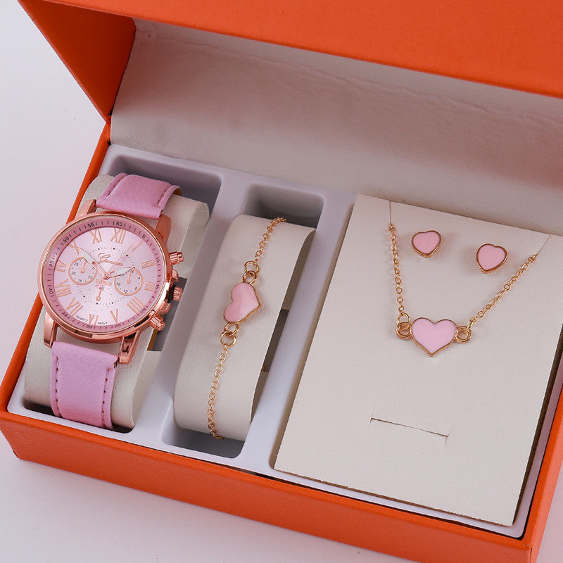 Ladies Graduated Belt Watch Jewelry Set - 𝓢𝓱𝓸𝓹𝓵𝓮𝓬𝔂