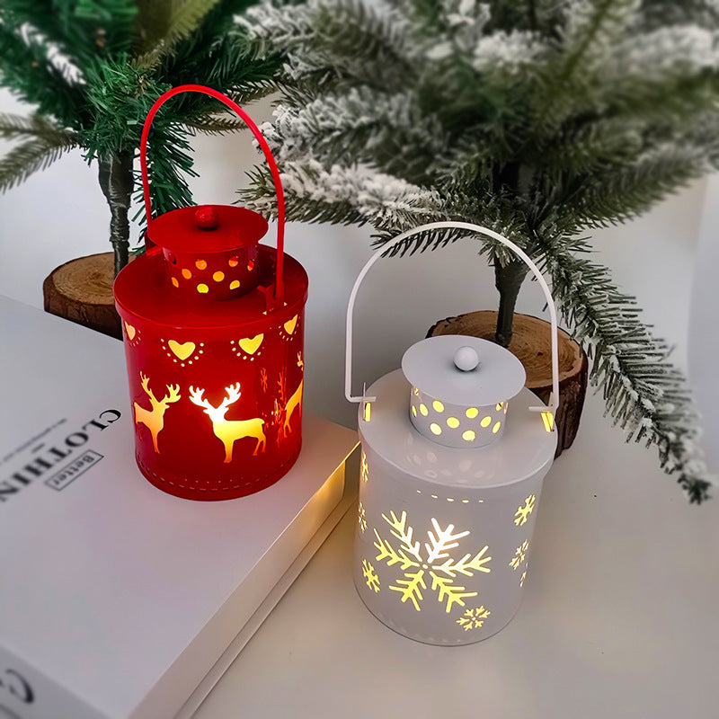 Christmas Candle Lights LED Small Lanterns Wind Lights Electronic Candles Nordic Style Creative Holiday Decoration Decorations - 𝓢𝓱𝓸𝓹𝓵𝓮𝓬𝔂