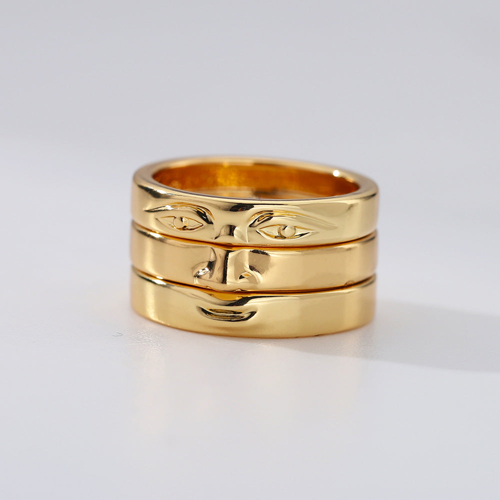 New Niche Design Touching Face Ring - 𝓢𝓱𝓸𝓹𝓵𝓮𝓬𝔂