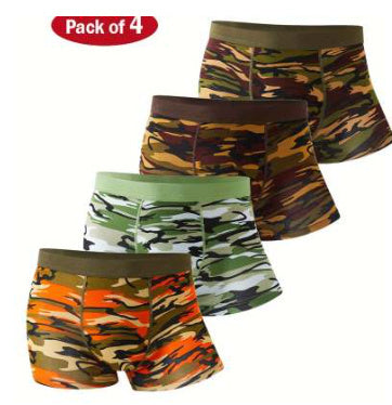 Camouflage Men's Underwear Modal Breathable Boxers Mid-waist Printed Boxers - 𝓢𝓱𝓸𝓹𝓵𝓮𝓬𝔂
