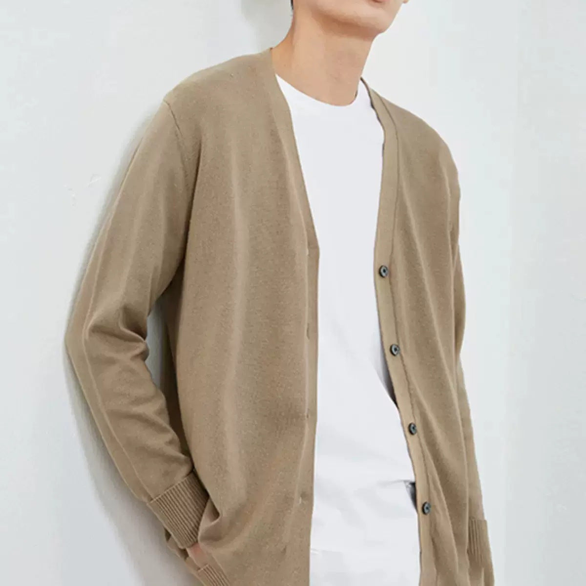 Knitted Cardigan Men's Knitted Shirt Loose Casual - 𝓢𝓱𝓸𝓹𝓵𝓮𝓬𝔂