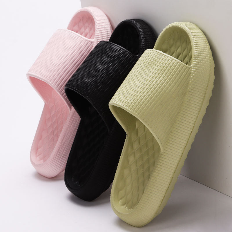 Summer EVA Slippers Solid Color Rhombus Stripe Anti-slip Slippers New Women's Home Shoes - 𝓢𝓱𝓸𝓹𝓵𝓮𝓬𝔂