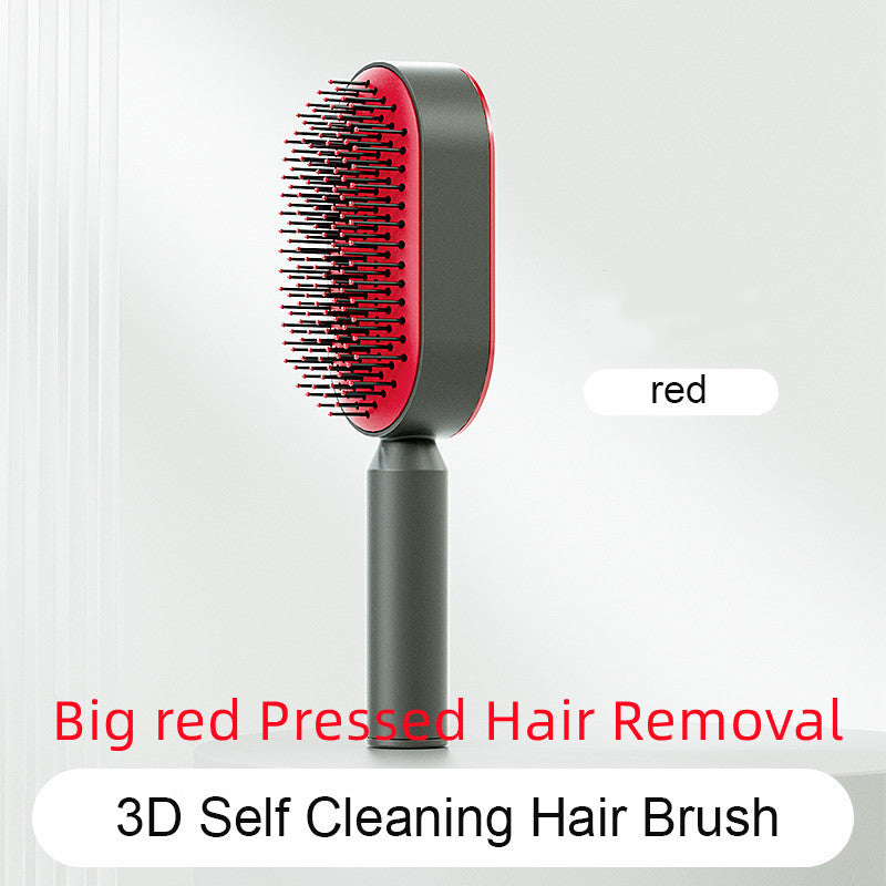Self Cleaning Hair Brush For Women One-key Cleaning Hair Loss Airbag Massage Scalp Comb Anti-Static Hairbrush - 𝓢𝓱𝓸𝓹𝓵𝓮𝓬𝔂