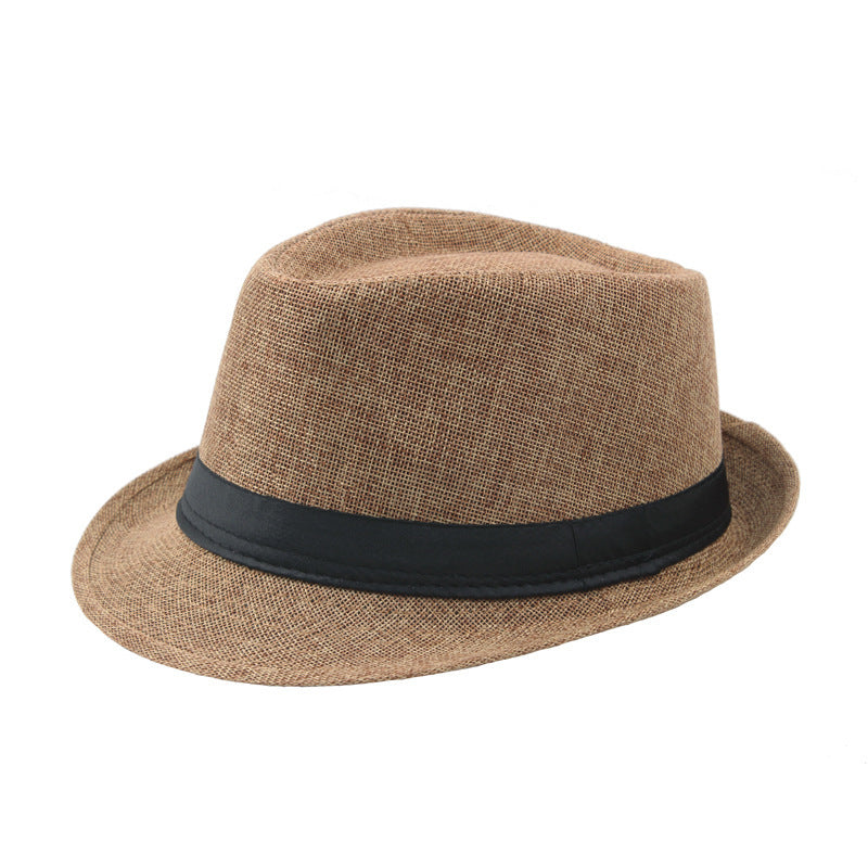 Fashion Personality Linen Top Hat Men - 𝓢𝓱𝓸𝓹𝓵𝓮𝓬𝔂