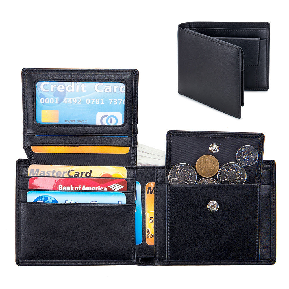 Men's Short Wallet Genuine Leather Trifold Wallet - 𝓢𝓱𝓸𝓹𝓵𝓮𝓬𝔂