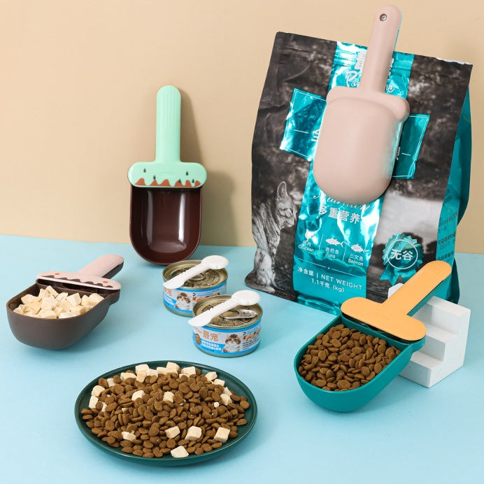 Snack Bag With Canned Spoon Embedded In Shovel Cat Dog Feeding Spoon Pet Supplies - 𝓢𝓱𝓸𝓹𝓵𝓮𝓬𝔂