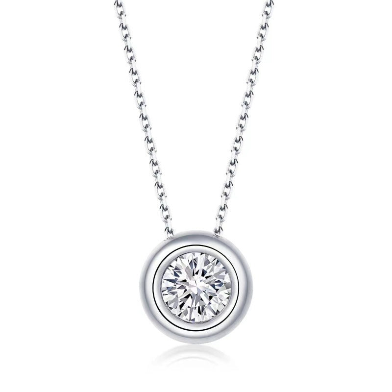 Karat Moissanite Necklace S925 Sterling Silver Pendant - 𝓢𝓱𝓸𝓹𝓵𝓮𝓬𝔂