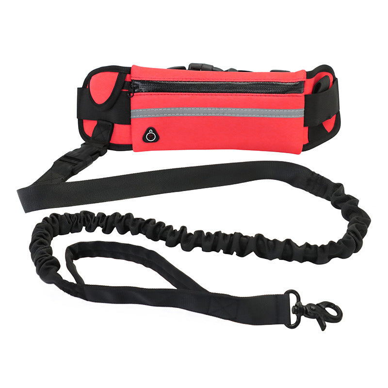 Hands Free Dog Leash Pet Walking And Training Belt With Shock Absorbing Bungee Leash For Up To 180lbs Large Dogs Phone Pocket And Water Bottle Holder - 𝓢𝓱𝓸𝓹𝓵𝓮𝓬𝔂