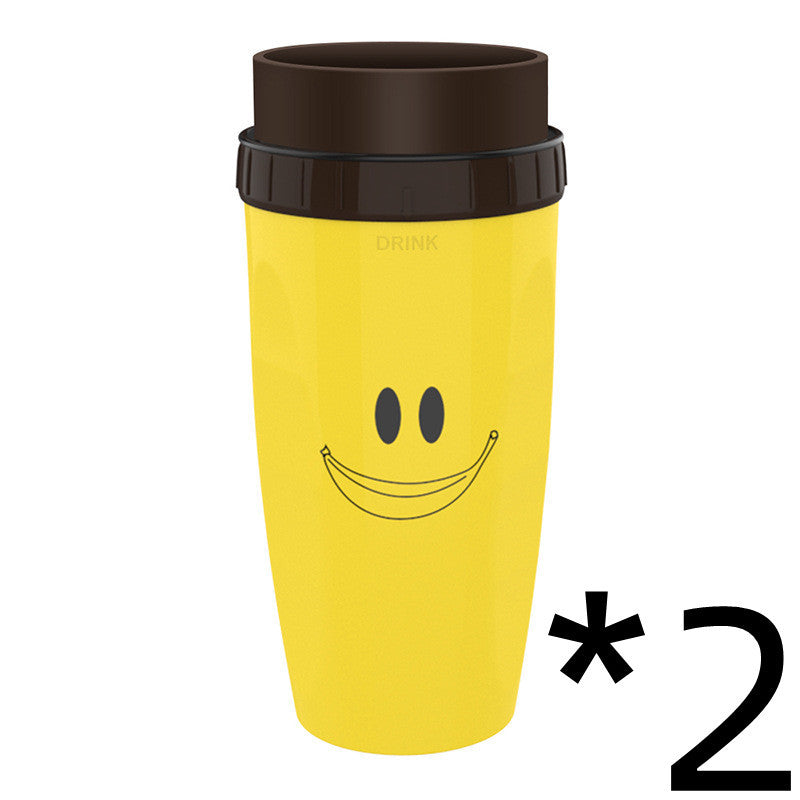 No Cover Twist Cup Travel Portable Cup Double Insulation Tumbler Straw Sippy Water Bottles Portable For Children Adults - 𝓢𝓱𝓸𝓹𝓵𝓮𝓬𝔂