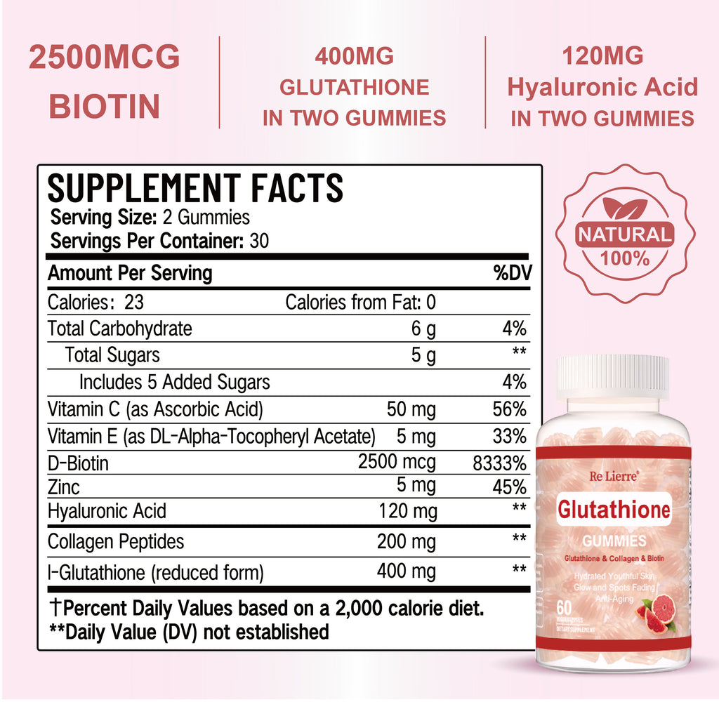 Glutathione Collagen Gummies Grapefruit Flavor - 𝓢𝓱𝓸𝓹𝓵𝓮𝓬𝔂