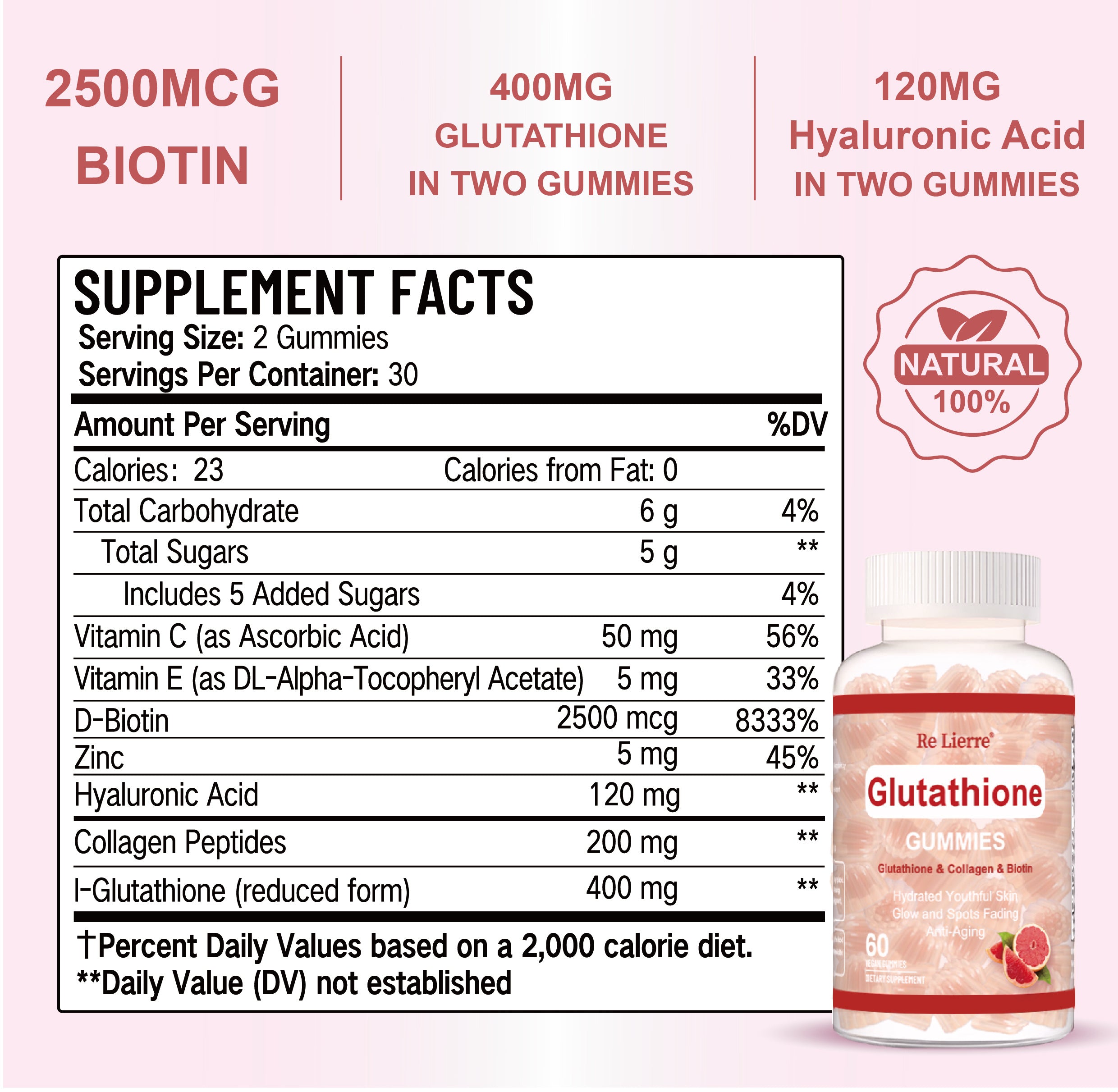 Glutathione Collagen Gummies Grapefruit Flavor - 𝓢𝓱𝓸𝓹𝓵𝓮𝓬𝔂