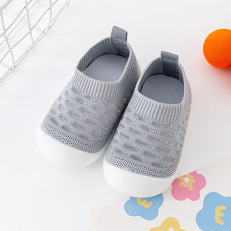 Baby Toddler Shoes Soft Sole Fly Knit Mesh Surface Breathable - 𝓢𝓱𝓸𝓹𝓵𝓮𝓬𝔂