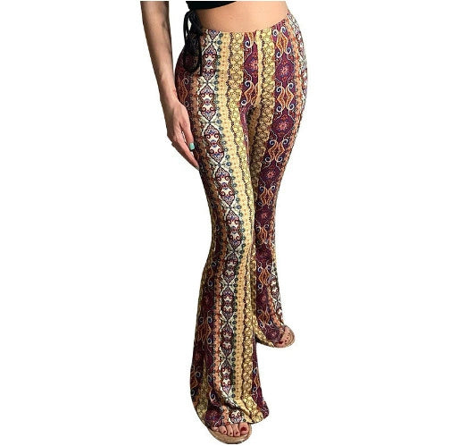 High Elastic Tight Pants Slim Sexy Print Trousers Womens Clothing - 𝓢𝓱𝓸𝓹𝓵𝓮𝓬𝔂
