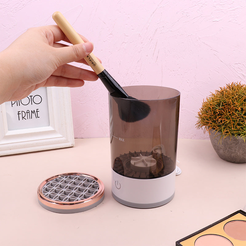 Women Eye Shadow Brush Cleaning Tool Portable Electric Makeup Brush Cleaner Machine With USB Charging Automatic Cosmetic Brush - 𝓢𝓱𝓸𝓹𝓵𝓮𝓬𝔂