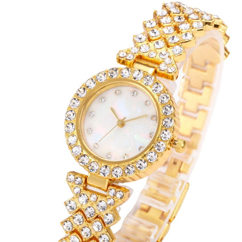 Fashion Simple Women's Quartz Watch Diamond Alloy - 𝓢𝓱𝓸𝓹𝓵𝓮𝓬𝔂