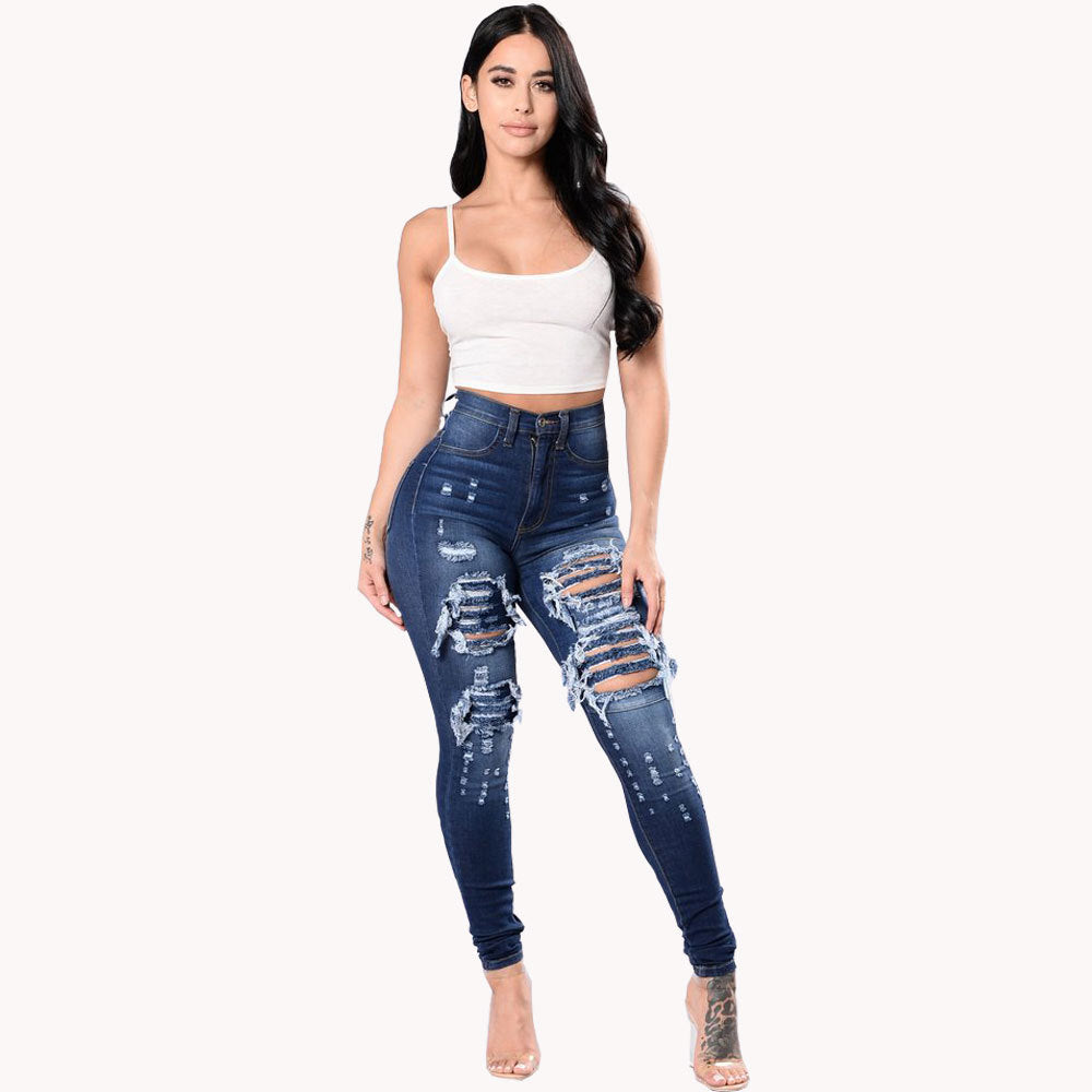 Ripped Jeans For Women Skinny Pants - 𝓢𝓱𝓸𝓹𝓵𝓮𝓬𝔂