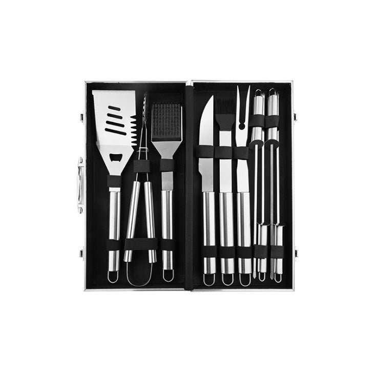 Aluminum Box Stainless Steel Grill Set BBQ Barbecue Ttools - 𝓢𝓱𝓸𝓹𝓵𝓮𝓬𝔂