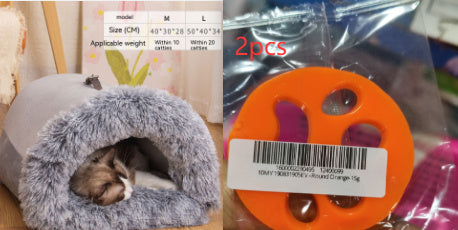 New Splice Portable Pet Nest Portable Autumn And Winter Warm Dog Nest Moisture-proof Long Fur Cat Nest Cross Border Pet Nest - 𝓢𝓱𝓸𝓹𝓵𝓮𝓬𝔂
