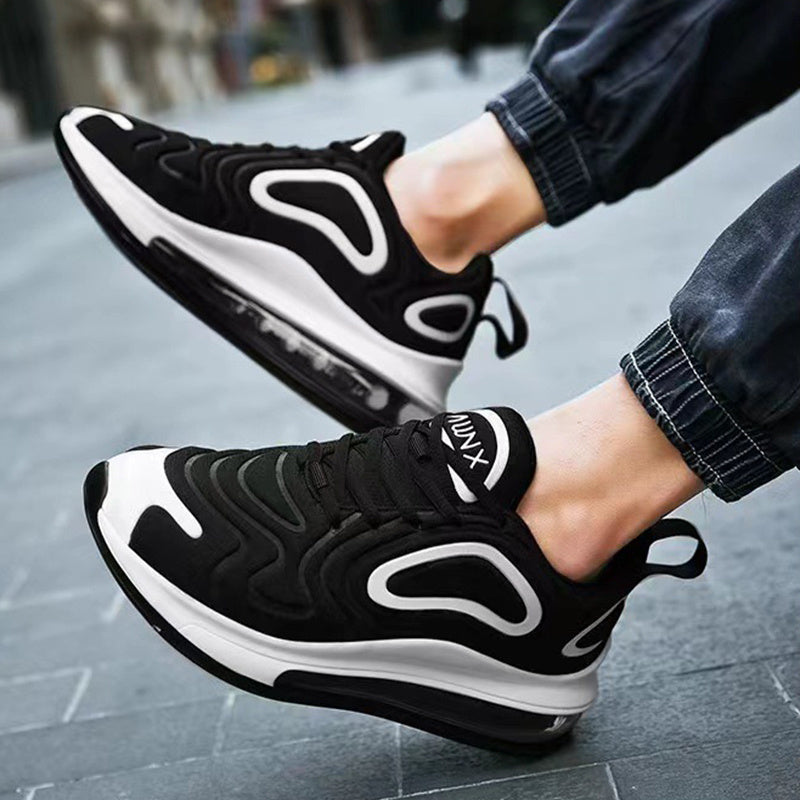 Casual Air Cushion Black Shoes Men Outdoor Breathable  Lace-up Sneakers Running Sports Shoes - 𝓢𝓱𝓸𝓹𝓵𝓮𝓬𝔂