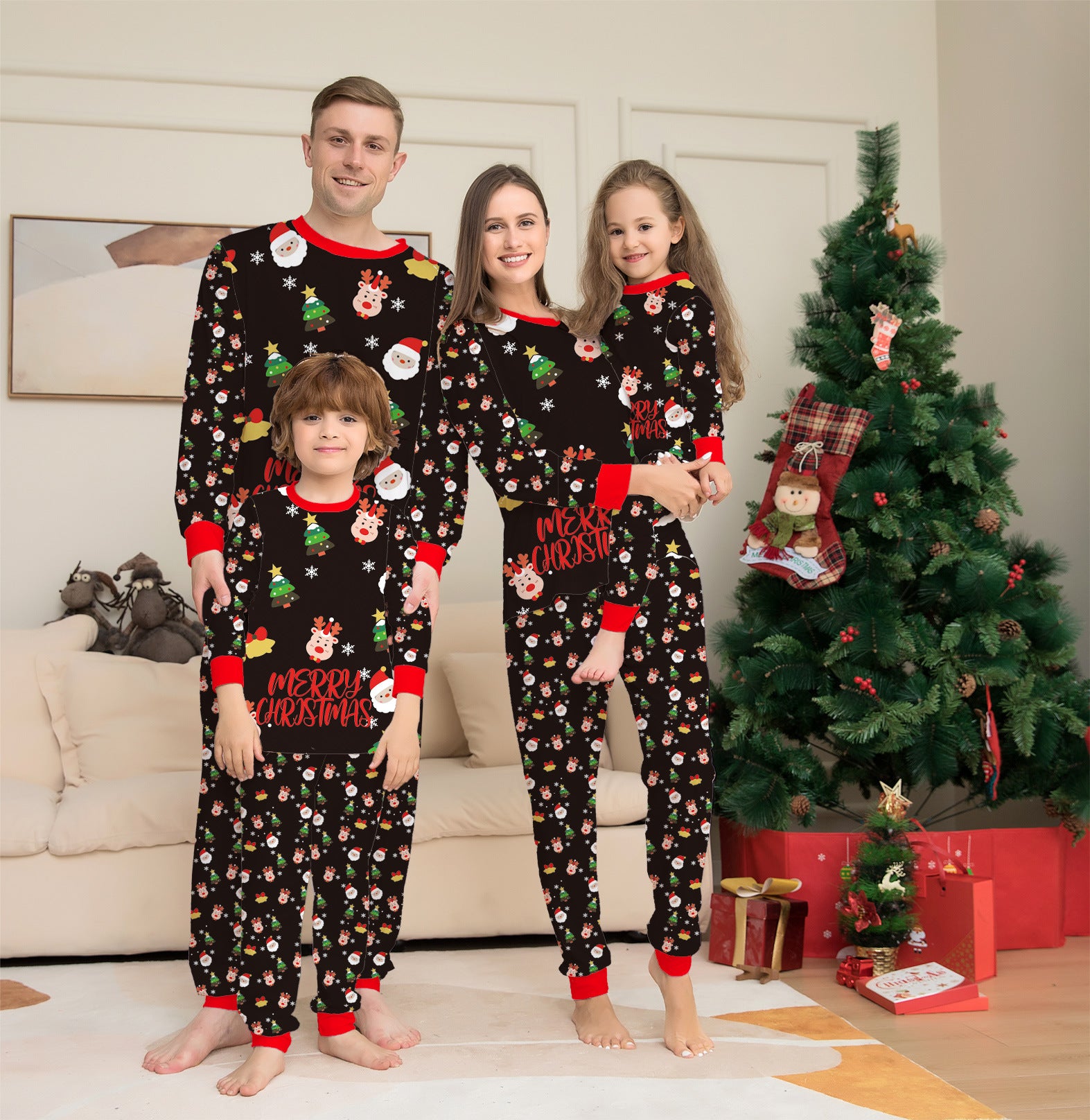 Family Christmas Matching Pajamas Set Christmas Pajamas For Family Christmas PJS Xmas Sleepwear - 𝓢𝓱𝓸𝓹𝓵𝓮𝓬𝔂