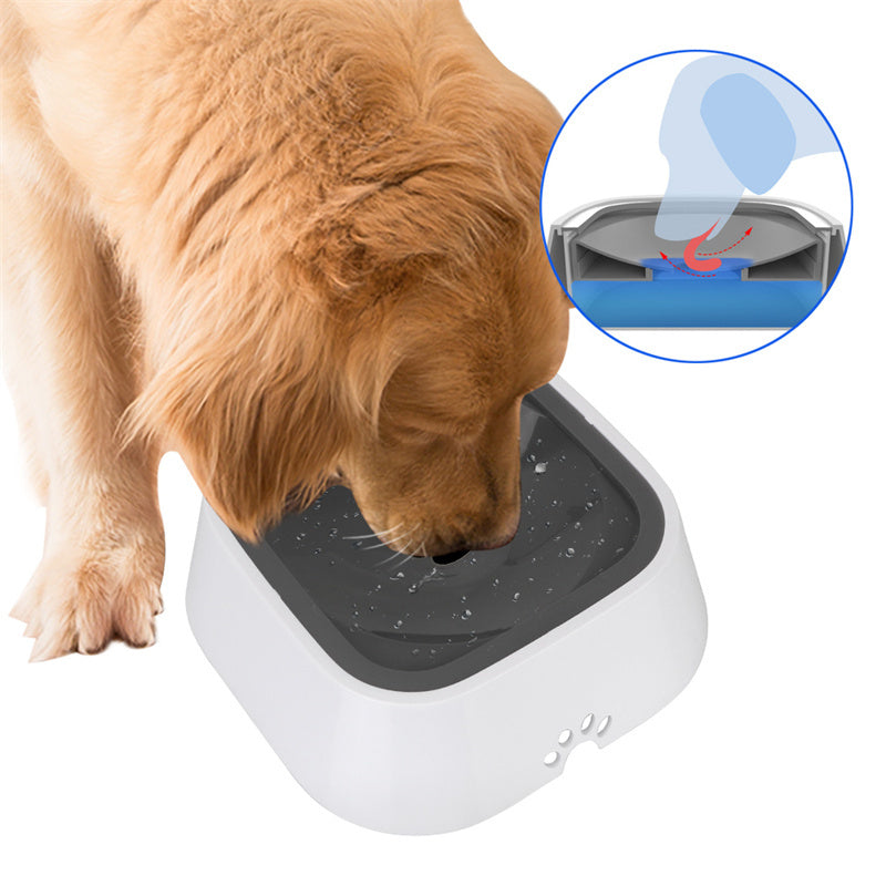 1.5L Cat Dog Water Bowl Carried Floating Bowl Anti-Overflow Slow Water Feeder Dispenser Pet Fountain ABS&PP Dog Supplies - 𝓢𝓱𝓸𝓹𝓵𝓮𝓬𝔂