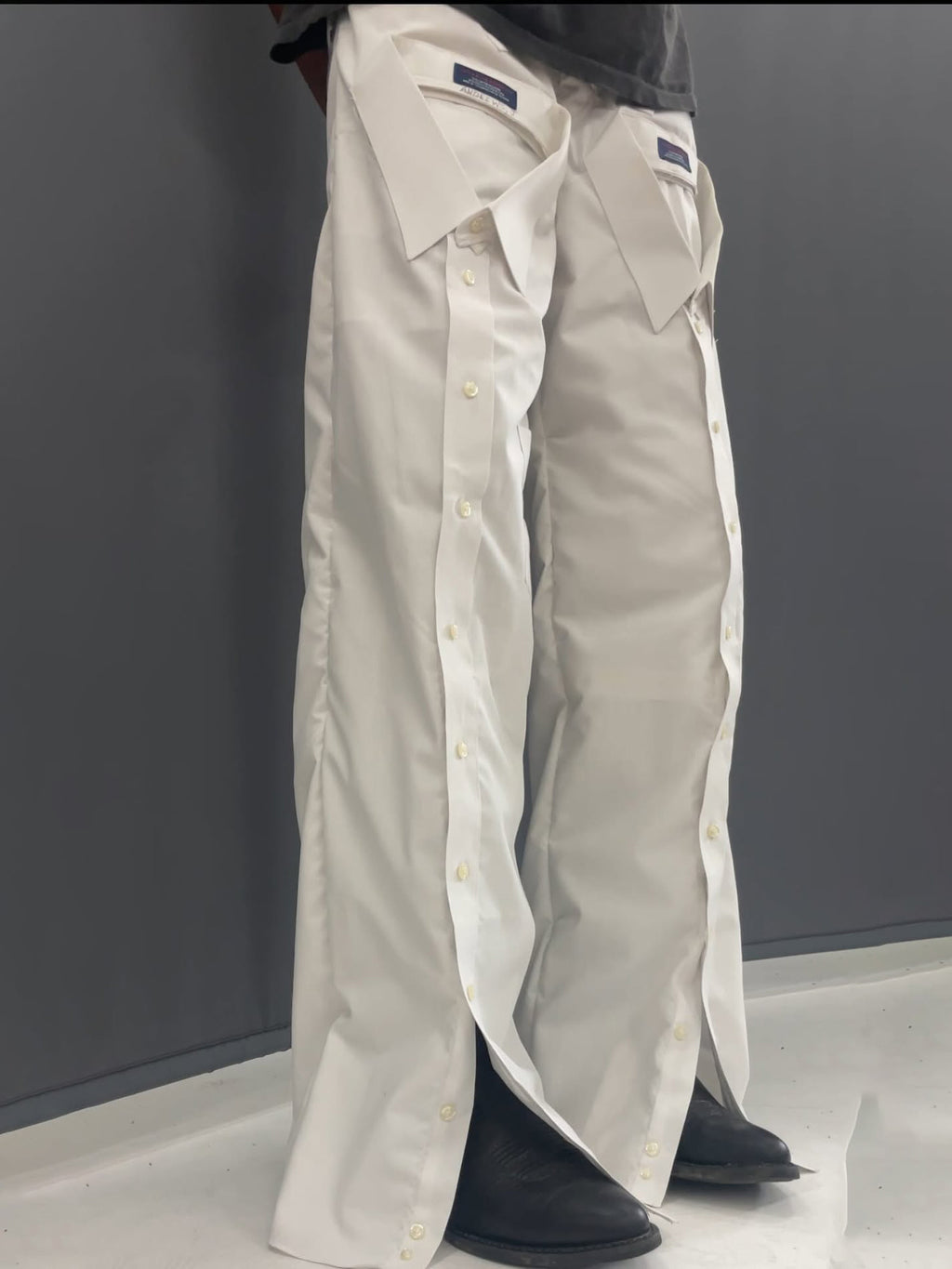 White Single Breasted Pants - 𝓢𝓱𝓸𝓹𝓵𝓮𝓬𝔂