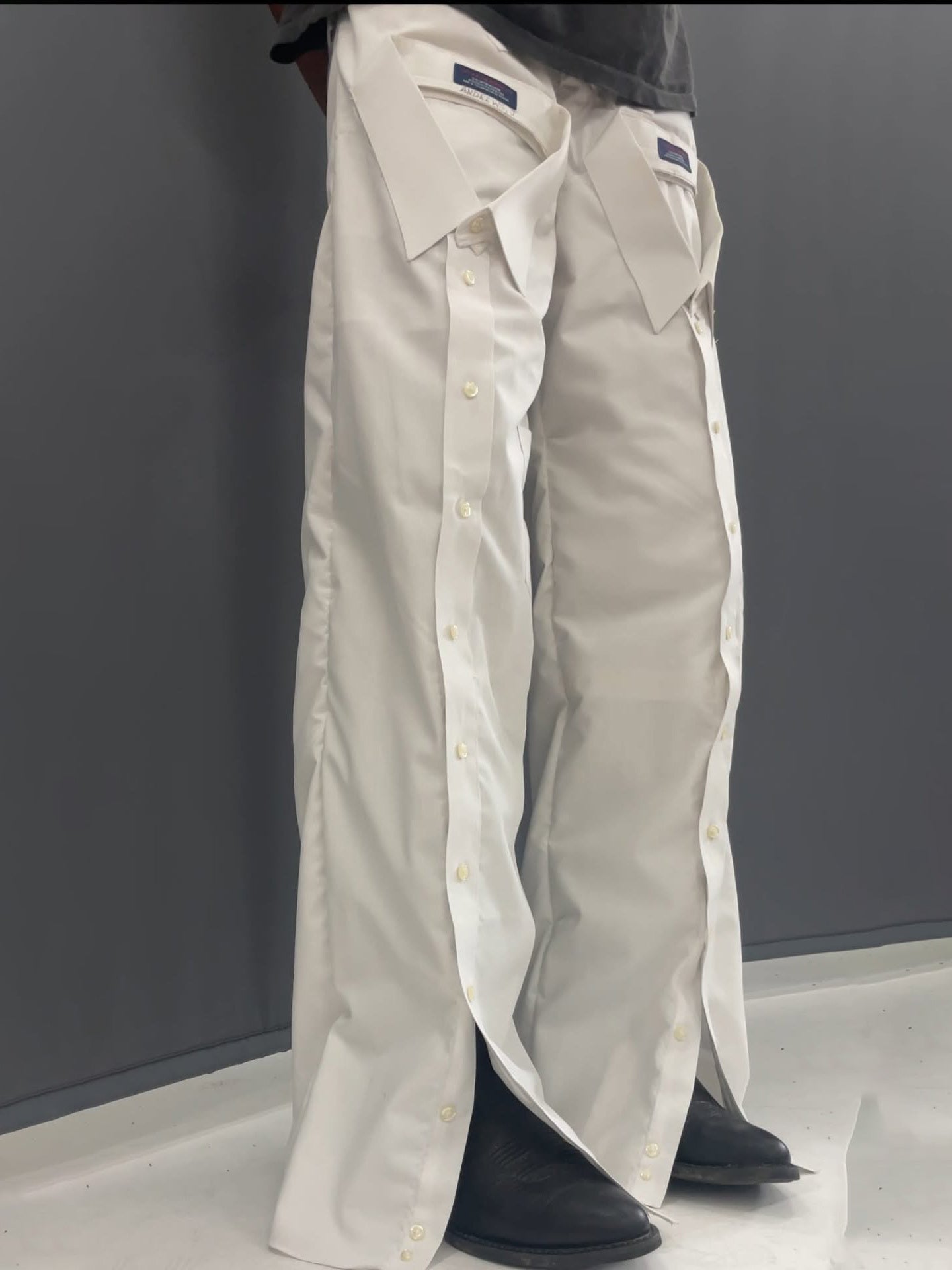 White Single Breasted Pants - 𝓢𝓱𝓸𝓹𝓵𝓮𝓬𝔂