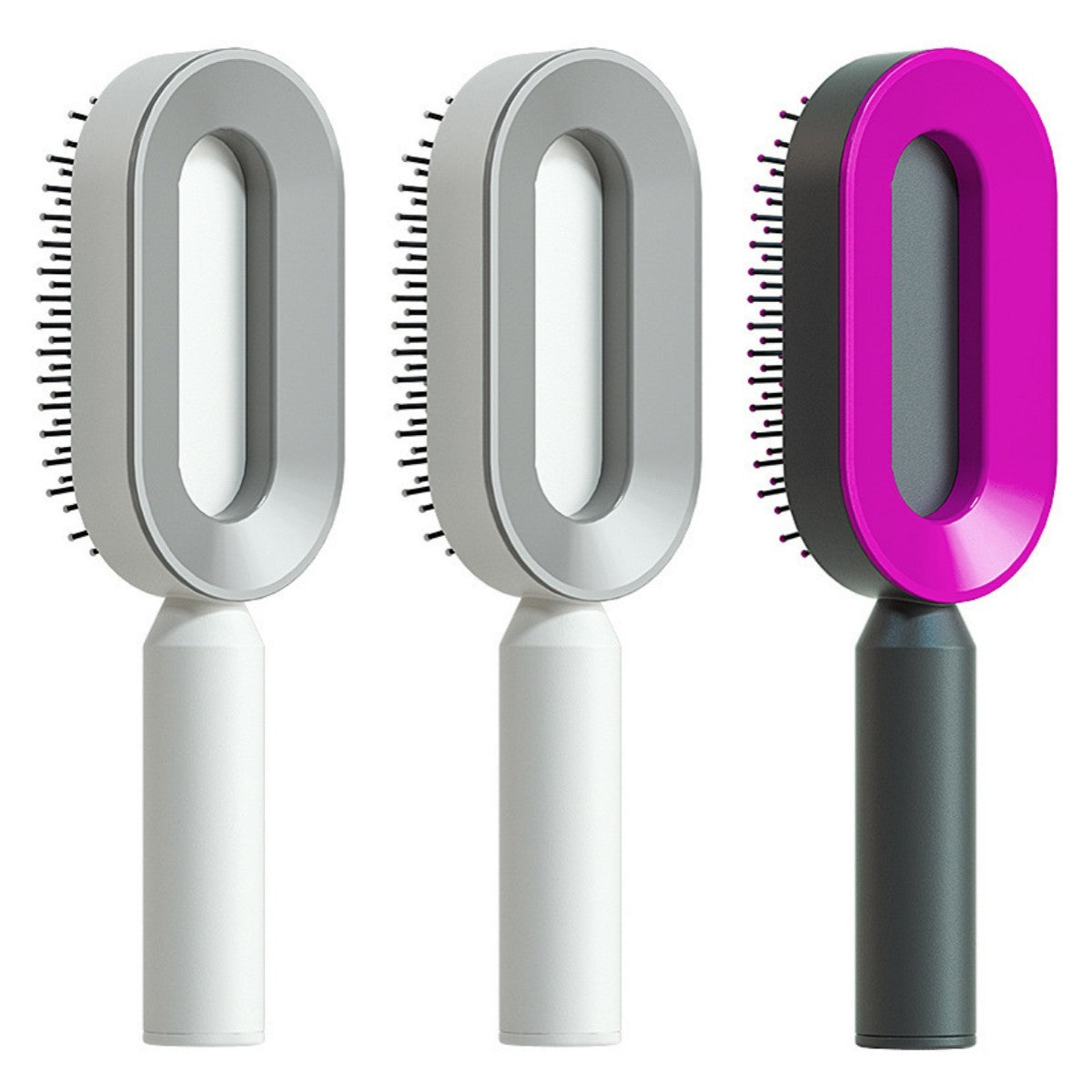 Self Cleaning Hair Brush For Women One-key Cleaning Hair Loss Airbag Massage Scalp Comb Anti-Static Hairbrush - 𝓢𝓱𝓸𝓹𝓵𝓮𝓬𝔂
