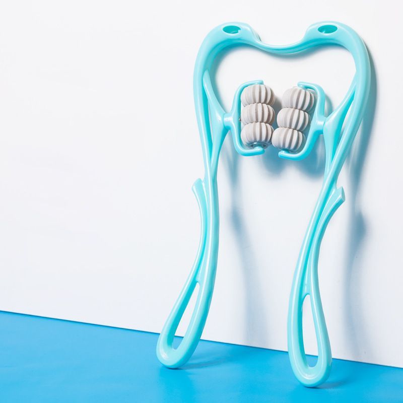 Multifunctional Manual Six-wheel Neck Massager Massage Relieve Roller Massage Tool - 𝓢𝓱𝓸𝓹𝓵𝓮𝓬𝔂