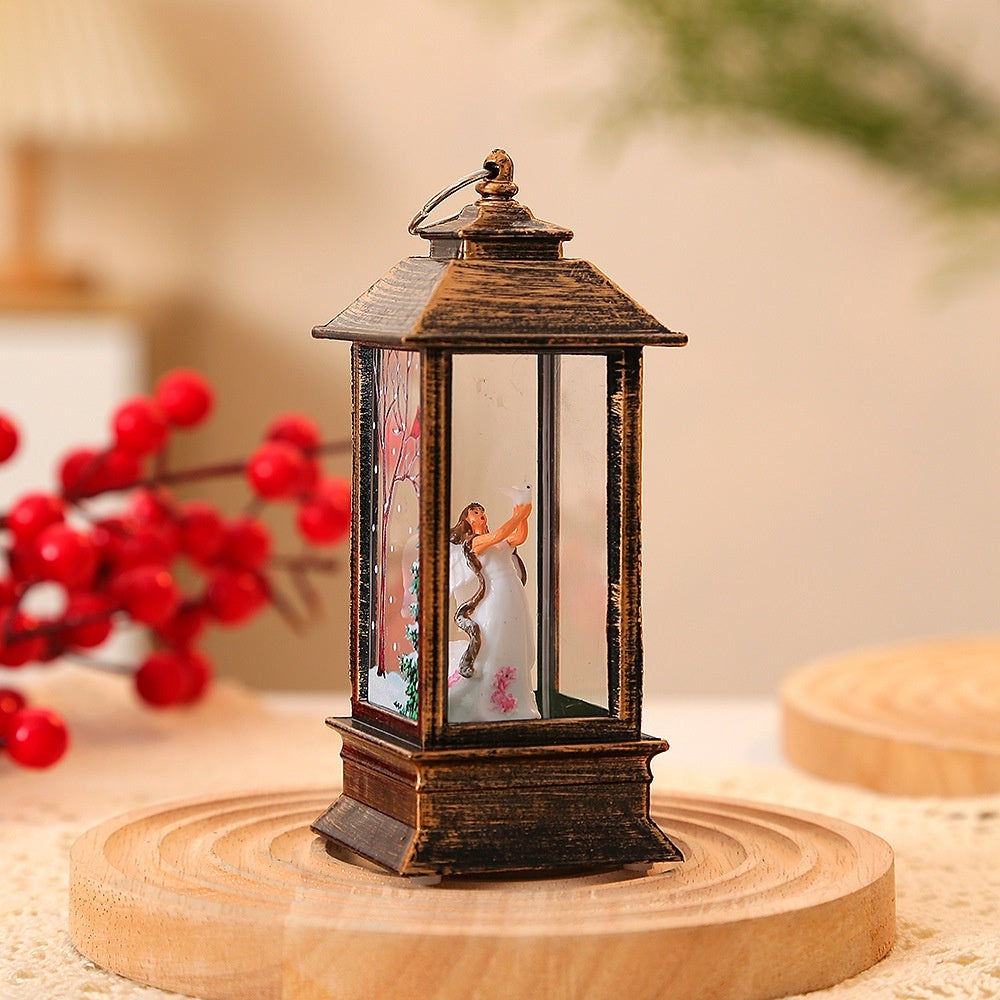 Christmas Portable Oil Lamp Santa Claus LED Night Lights Battery Powered Indoor Outdoor Hanging Lanterns Festive Party Decoration - 𝓢𝓱𝓸𝓹𝓵𝓮𝓬𝔂