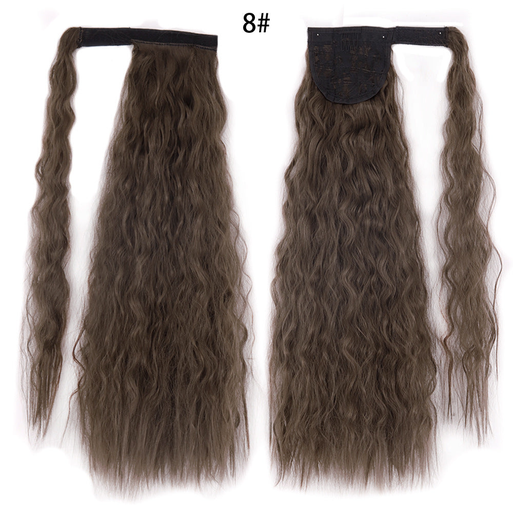 Ponytail Wig Water Wave Velcro Banding Chemical Fiber High Temperature Silk - 𝓢𝓱𝓸𝓹𝓵𝓮𝓬𝔂