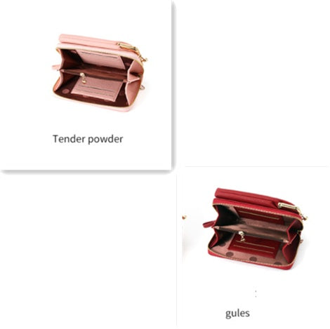 Fashion Lychee Pattern Solid Color Diagonal Shoulder Bag - 𝓢𝓱𝓸𝓹𝓵𝓮𝓬𝔂