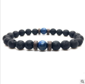 Personality Men's Black Volcanic Stone Bracelet - 𝓢𝓱𝓸𝓹𝓵𝓮𝓬𝔂