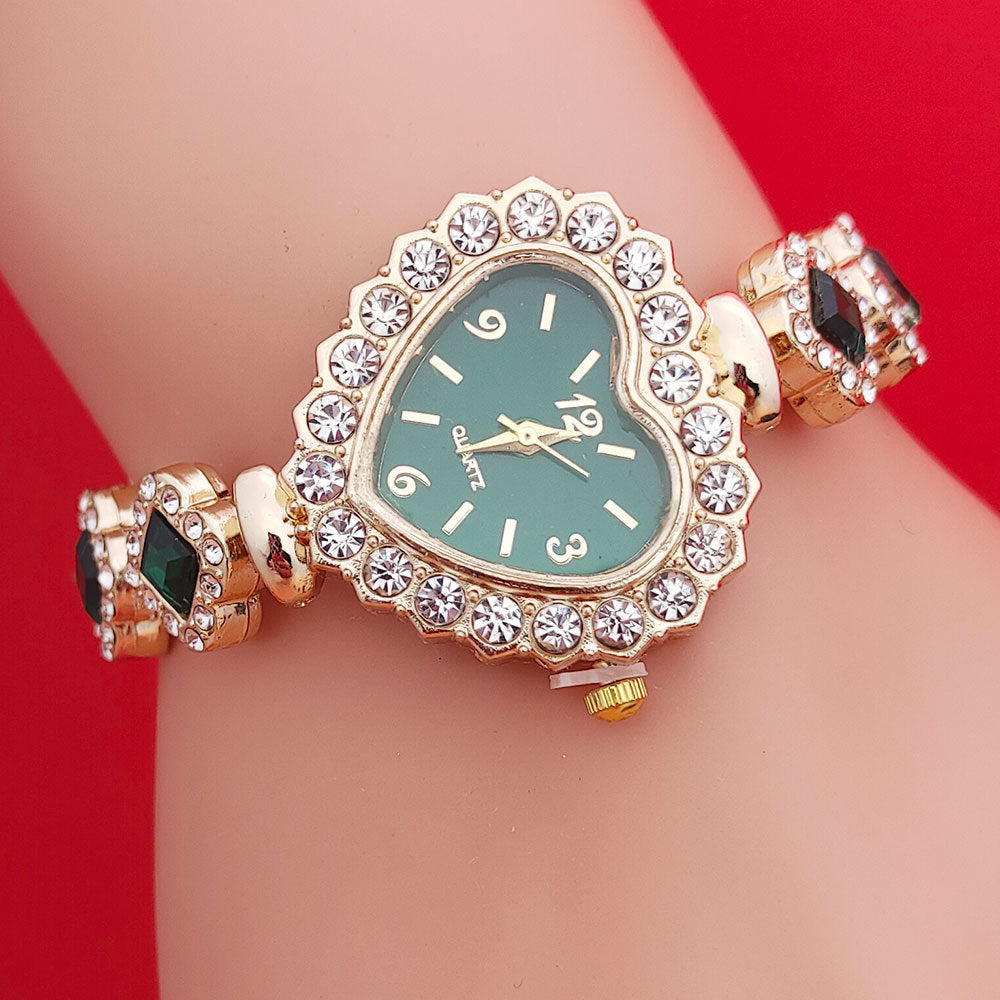Fashion Love Shape Bracelet Watch Set Diamond Colored Heart Quartz Watch Women's Fashion Jewelry Set Valentine's Day Gift - 𝓢𝓱𝓸𝓹𝓵𝓮𝓬𝔂