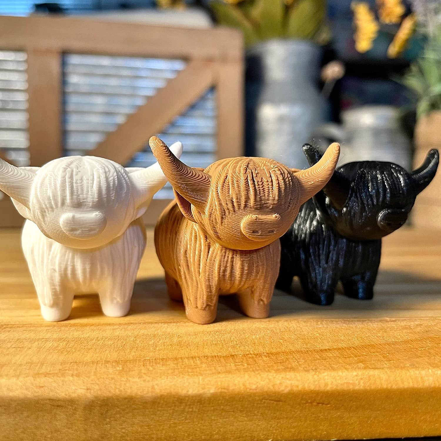 Creative Home Animal Highland Cow Ornaments Decorations - 𝓢𝓱𝓸𝓹𝓵𝓮𝓬𝔂