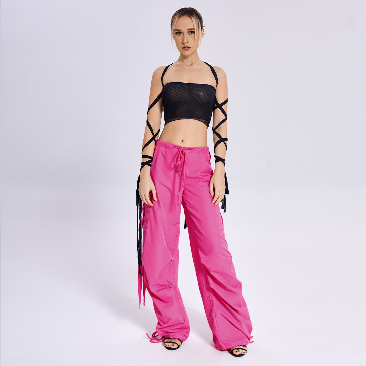 2023 New Style Womens Elastic Cross Arm Solid Color Straps Tank Top Casual Summer Ladies Slim Top - 𝓢𝓱𝓸𝓹𝓵𝓮𝓬𝔂