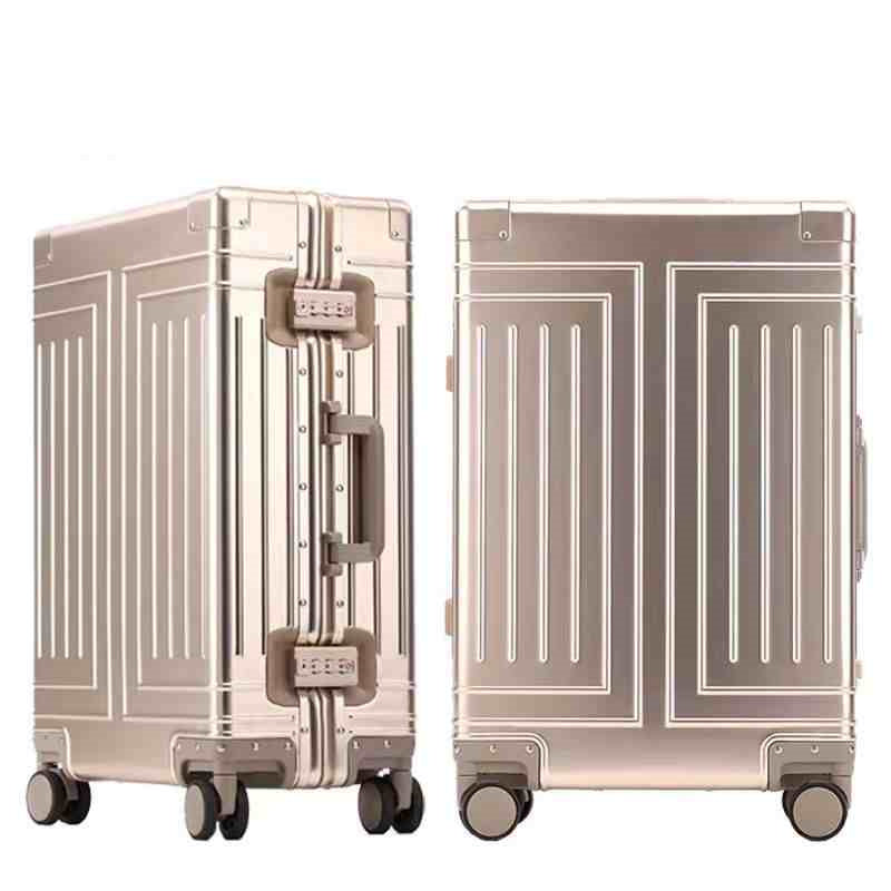 High End All Aluminum Magnesium Alloy Pull Rod Universal Wheel Luggage Compartment - 𝓢𝓱𝓸𝓹𝓵𝓮𝓬𝔂