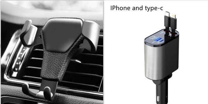 Metal Car Charger 100W Super Fast Charging Car Cigarette Lighter USB And TYPE-C Adapter - 𝓢𝓱𝓸𝓹𝓵𝓮𝓬𝔂