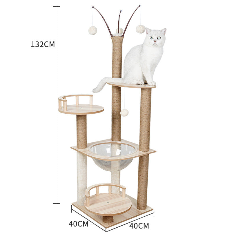Cat Crawl Nest Scratching Board Tree Supplies Pet Toy Space Capsule - 𝓢𝓱𝓸𝓹𝓵𝓮𝓬𝔂