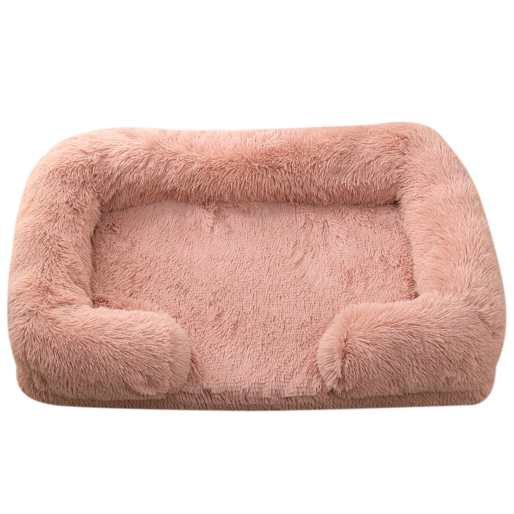 Plush Round Pet Bed Dog Bed Winter - 𝓢𝓱𝓸𝓹𝓵𝓮𝓬𝔂