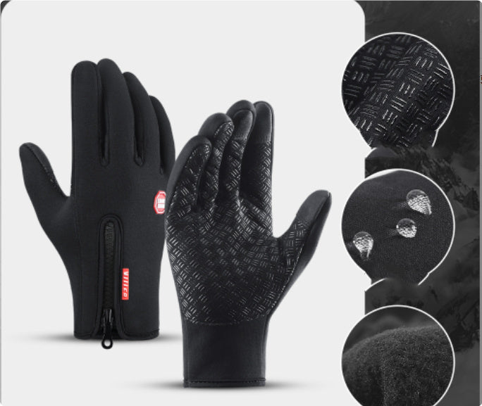 Winter Gloves Touch Screen Riding Motorcycle Sliding Waterproof Sports Gloves With Fleece - 𝓢𝓱𝓸𝓹𝓵𝓮𝓬𝔂