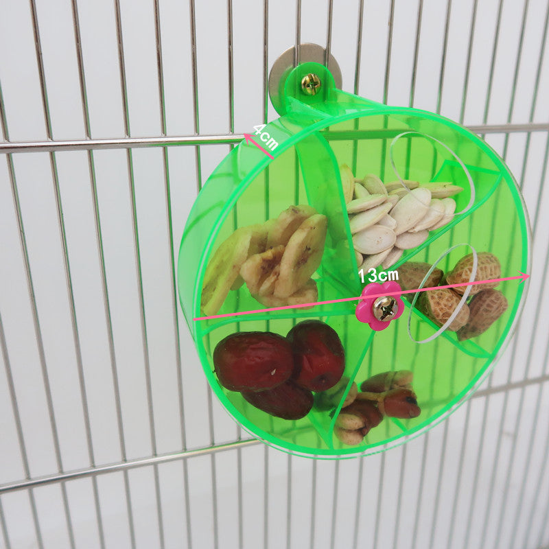 Parrot Supplies Toy Bird Acrylic Foraging Wind Wheel - 𝓢𝓱𝓸𝓹𝓵𝓮𝓬𝔂