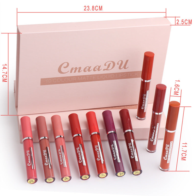Women's Non-stick Cup Waterproof Matte Lipstick - 𝓢𝓱𝓸𝓹𝓵𝓮𝓬𝔂